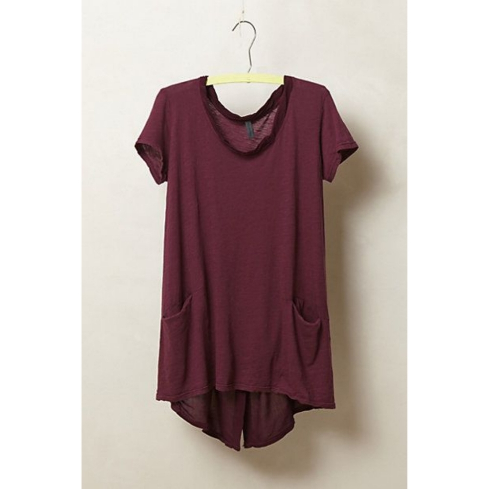 ANTHROPOLOGIE Left Of Center Clea Pocket Tee